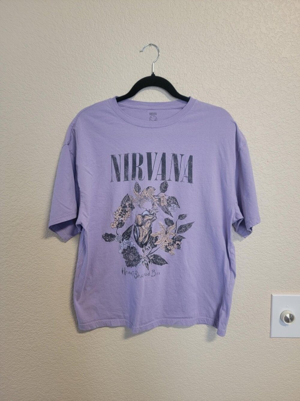 Nirvana “Heart-Shaped Box” Purple Graphic Tee